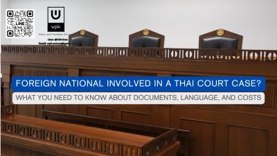 Foreign National Involved in a Thai Court Case? Here's What You Need to Know About Documents, Language, and Costs